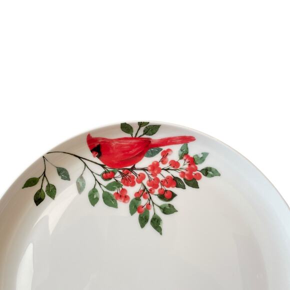 MIKASA Cardinal Leaves Porcelain Salad Plates 9in Set of 4 NEW - Picture 3 of 15